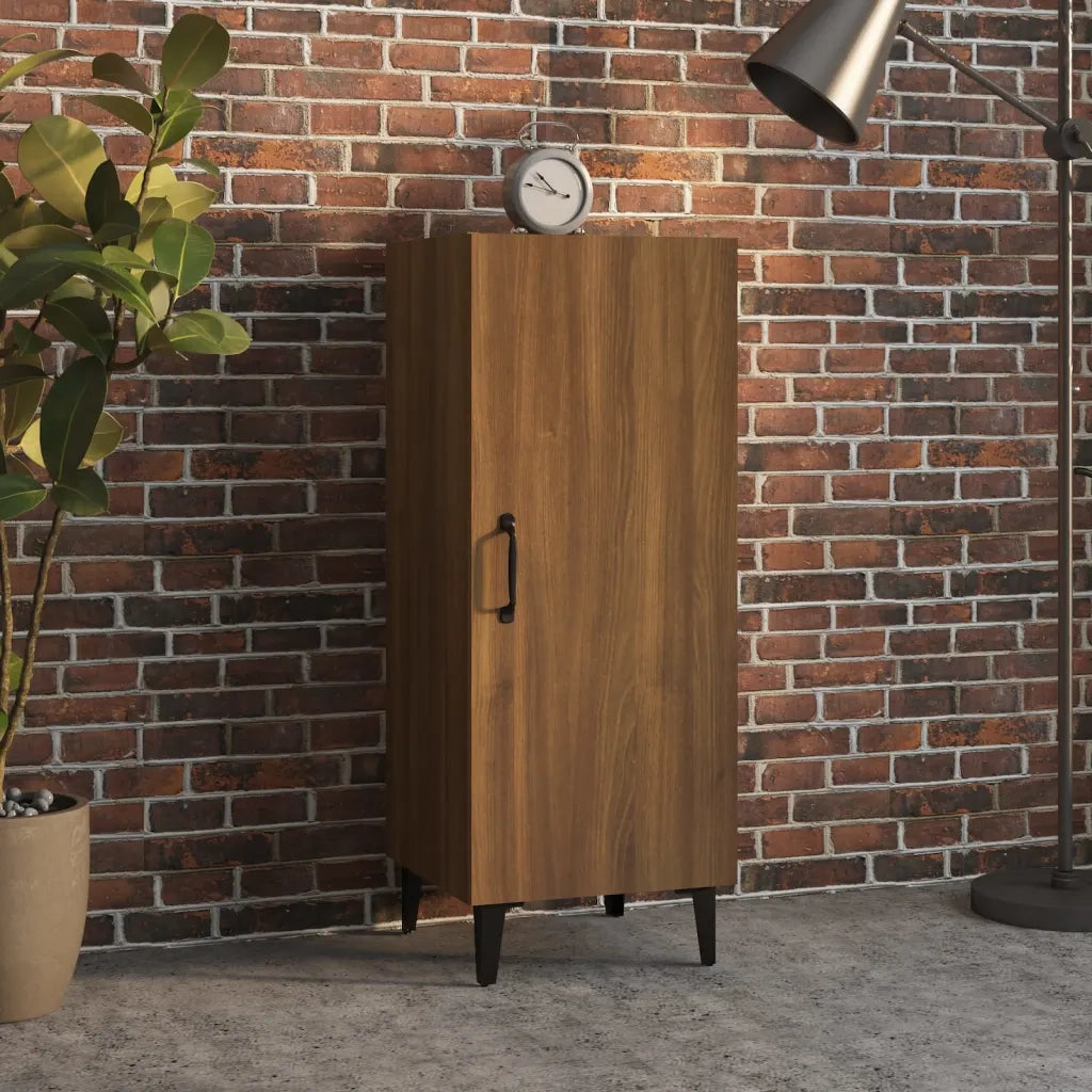 Credenza-Buffet-Armadio da cucina Rovere Marrone 34,5x34x90 cm in Legno Multistrato 695356