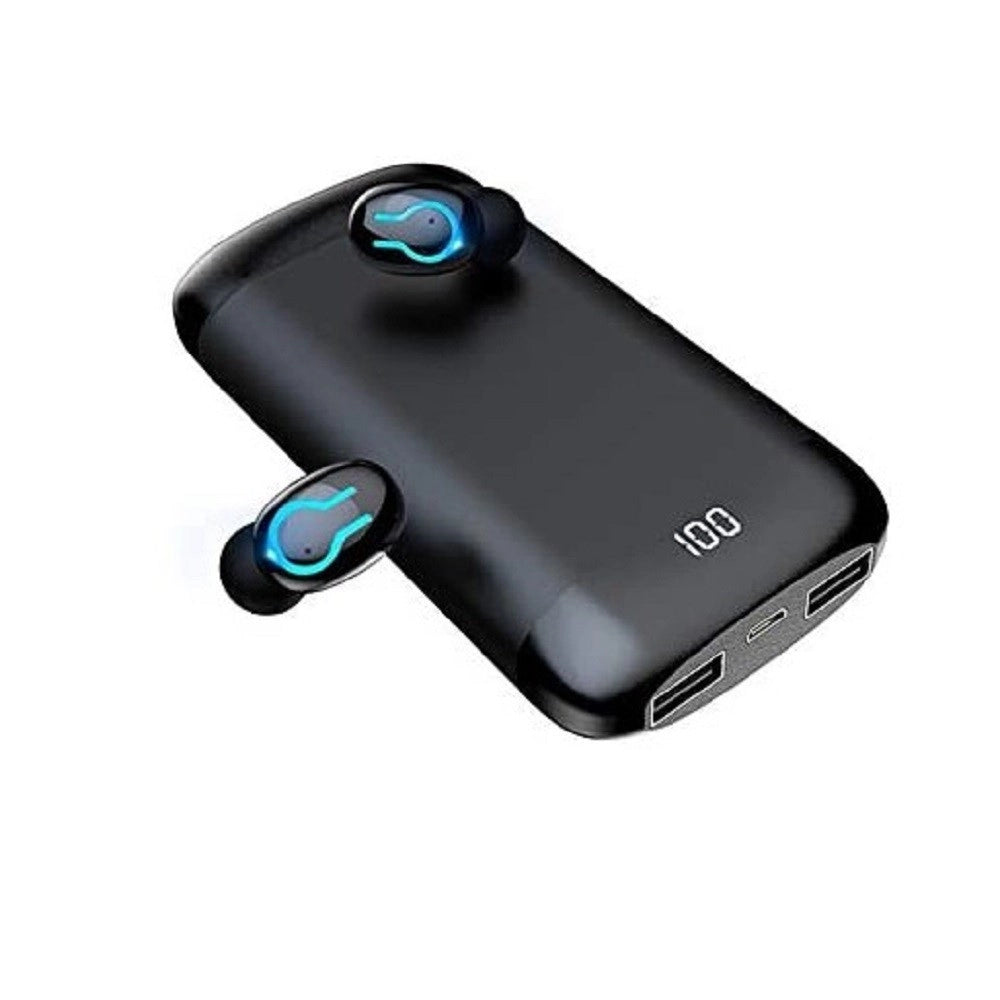 Trade Shop - Cuffie Auricolari Power Bank Stereo Hi-fi Per Musica Wireless Q66 Tws Bluetooth -