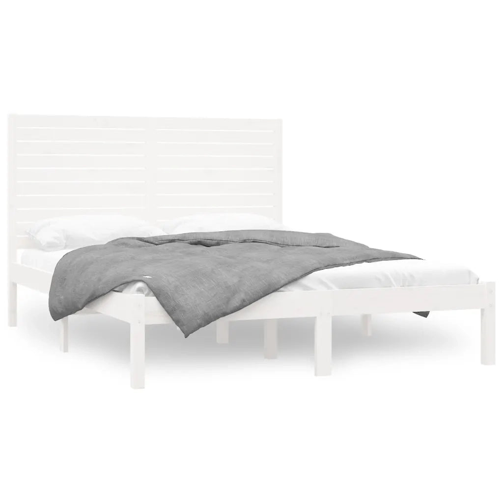 Giroletto Bianco in Legno Massello 160x200 cm 3104619