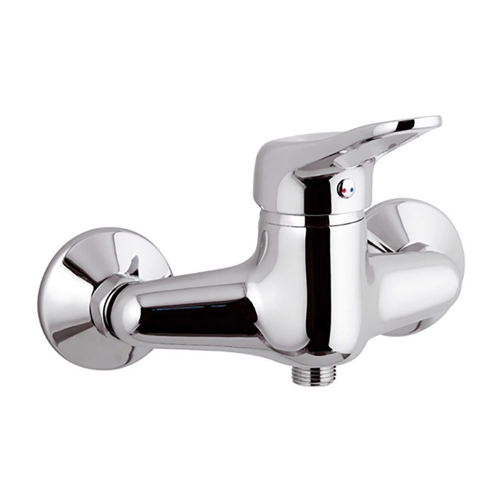 Remer serie kiss miscelatore per doccia esterno monocomando finitura cromata lucida