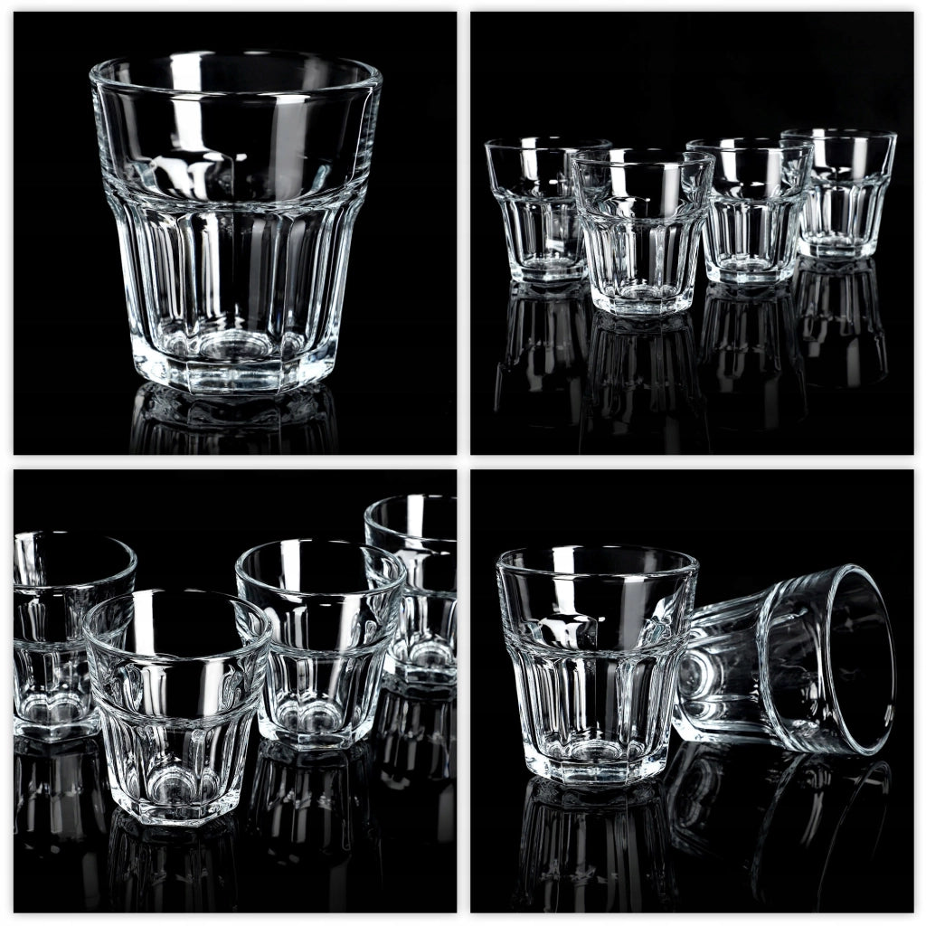 Set di 6 bicchieri da succo KADAX da 230 ml in vetro spesso