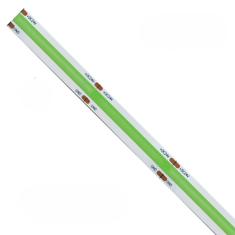 Striscia led COB monocolore da 15W/MT 24V - Bobina da 5m - Verde