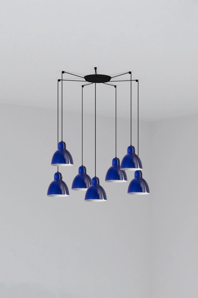 VENICE 7L Lampada a sospensione blu cobalto