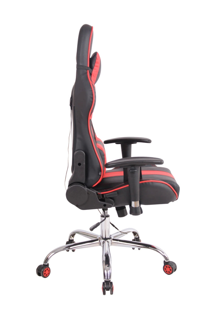 Sedia Ufficio Massaggiante Limit XM In Similpelle nero/rosso