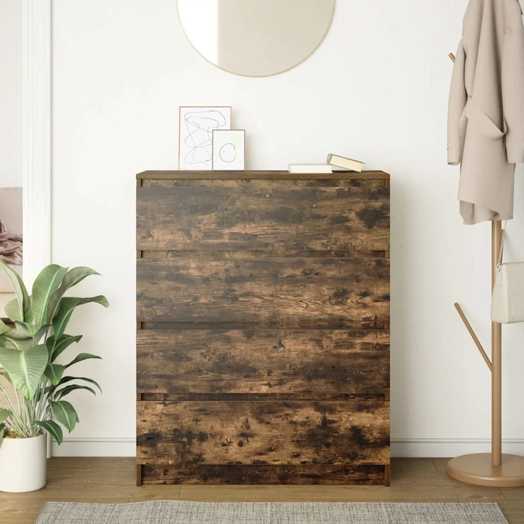 Credenza Rovere Fumo 80x35x99 cm in Legno Multistrato 3328484