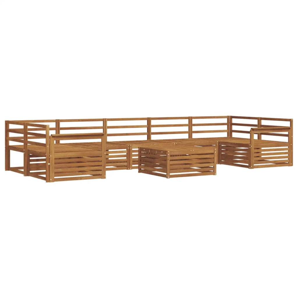 Set di divani da esterno 8 pcs Naturale