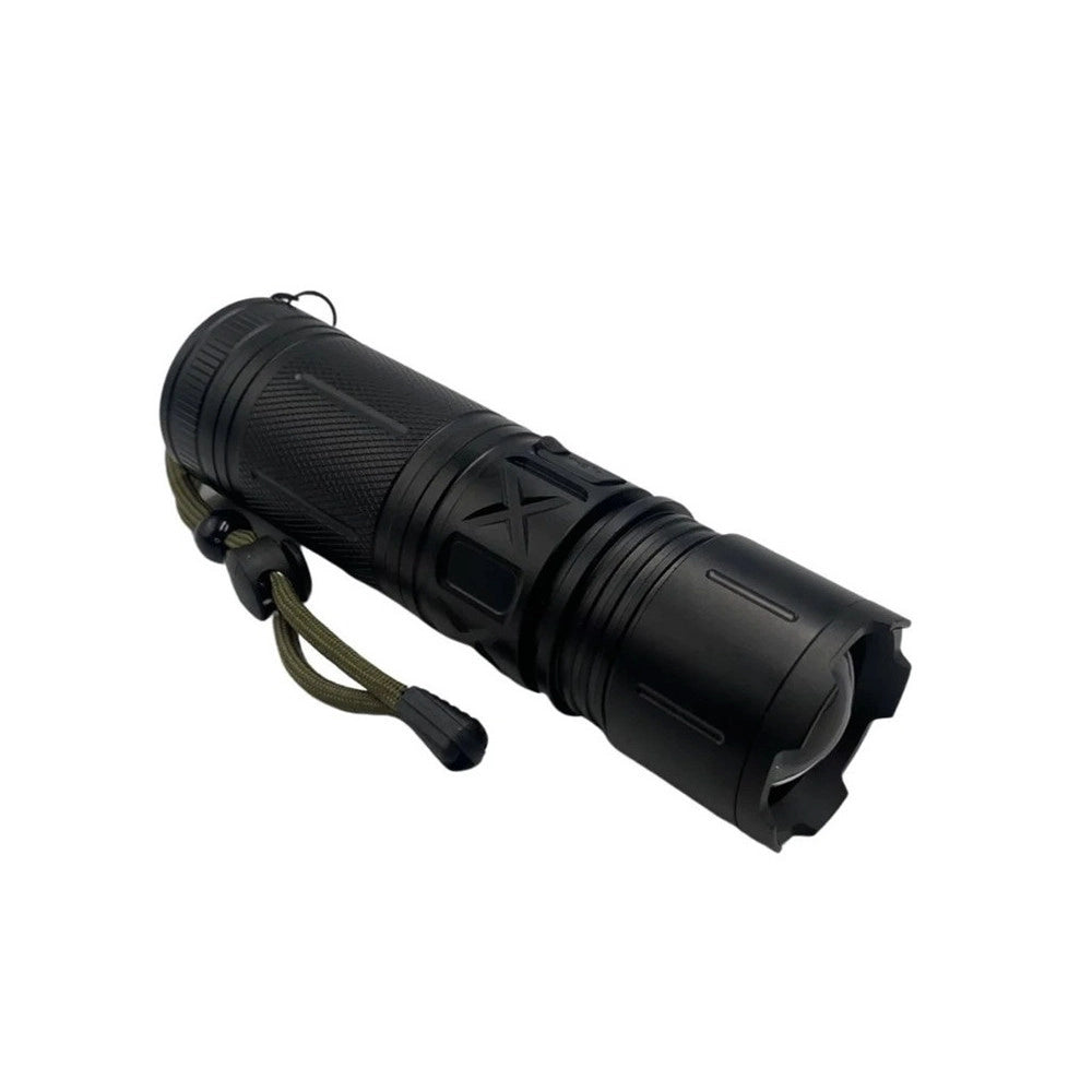 Trade Shop - Torcia Led Ricaricabile Usb Q-d950 Ipx6 Con Luminosità Massima 1000 Lm Per Campeggio Pesca -