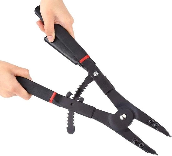 Tang per borghetti 2 in 1 - Borsa interno/esterno - Precisione pick/hack - Manico in PVC con lama in acciaio - Compreso set di 8 punte di ricambio - Facile da utilizzare