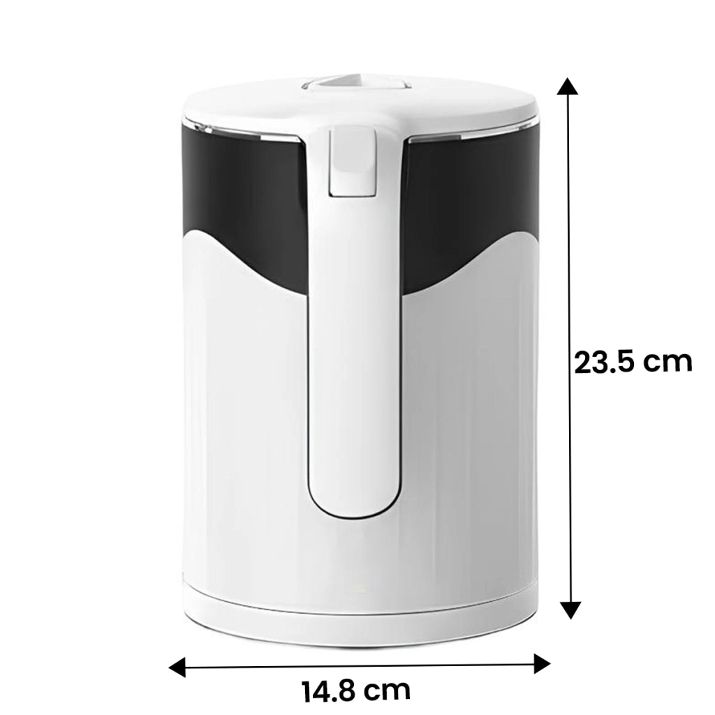 Bollitore Elettrico 1.8L 1500W in Acciaio Inox con Spegnimento Automatico Bianco / Nero Avizar