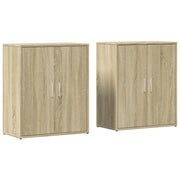 Credenze 2 pz | Madia | Buffet da pranzo | Armadio da pranzo Rovere Sonoma 60x31x70 cm in Legno Multistrato