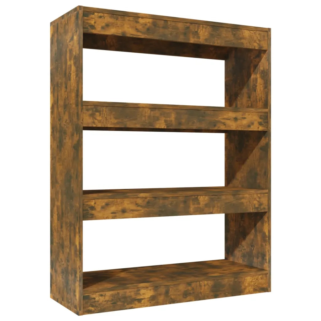 Libreria/Divisorio Rovere Fumo 80x30x103 cm Legno Multistrato 813617