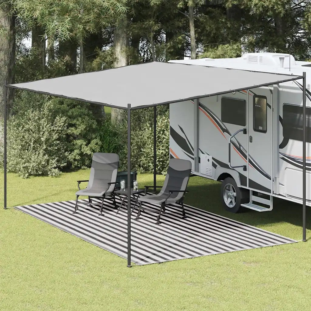 Tappeto da Tenda 300x500 cm Antracite e Bianco