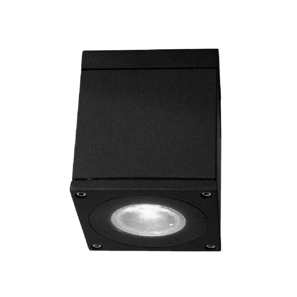 Trade Shop - Faretto Plafoniera Soffitto Led Gu10 Lampada Quadrata Esterno Impermeabile Ip65 -