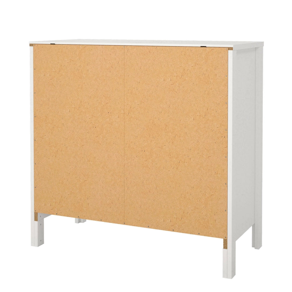 Cassettiera Sagar, Settimino multiuso, Comò camera da letto, Mobile con cassetti, 82x38 h80 cm, Bianco