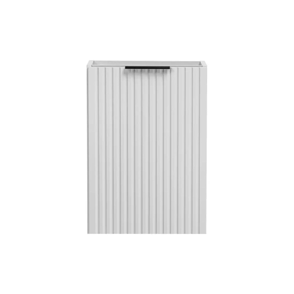 Mobile da bagno NOXERA – Con cesto per la biancheria – Colore bianco opaco – 40 cm – Da appendere