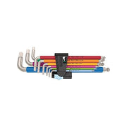 Wera 05001943001 Hex-Plus Multicolour Imperial Stainless 1 Chiave a L Acciaio Inox con Testa Sferica e Identificazione Cromatica colore Multicolore