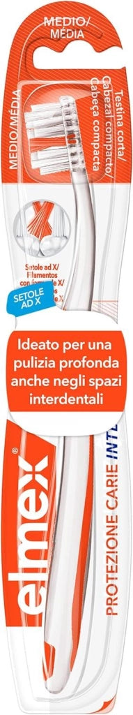 ELMEX SPAZZOLINO PROTEZIONE CARIE SETOLE MEDIE PULIZIA ACCURATA TESTINA CORTA PER LA PULIZIA 1 PZ