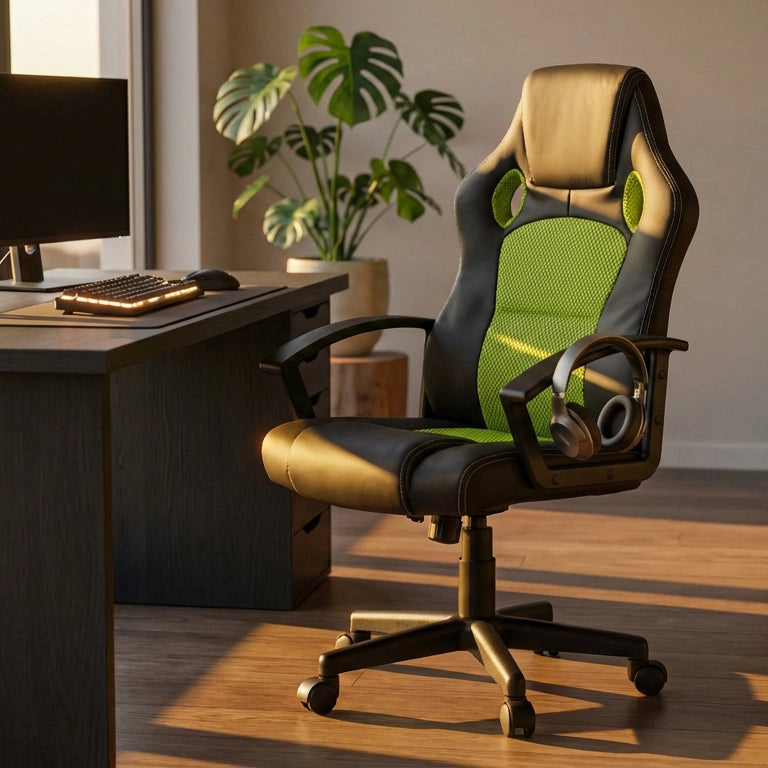 Poltrona da Gaming reclinabile in Poliuretano cm 61x65x114 - FORGE