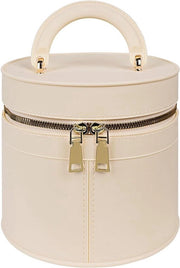 Lunchbox rotonda isolata - Scocca rigida - Impermeabile all'acqua - Manico portatile - 20 oz - Compatibile con Crock Pot - Bianco