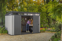 Casetta da Giardino Porta Attrezzi 342x218x226 cmin Duotech Keter Artisan 11x7 Grigia