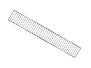 Griglia 80 BBQ Lisa ferro cromato 15x80cm compatibile cuocispiedini da 80cm
