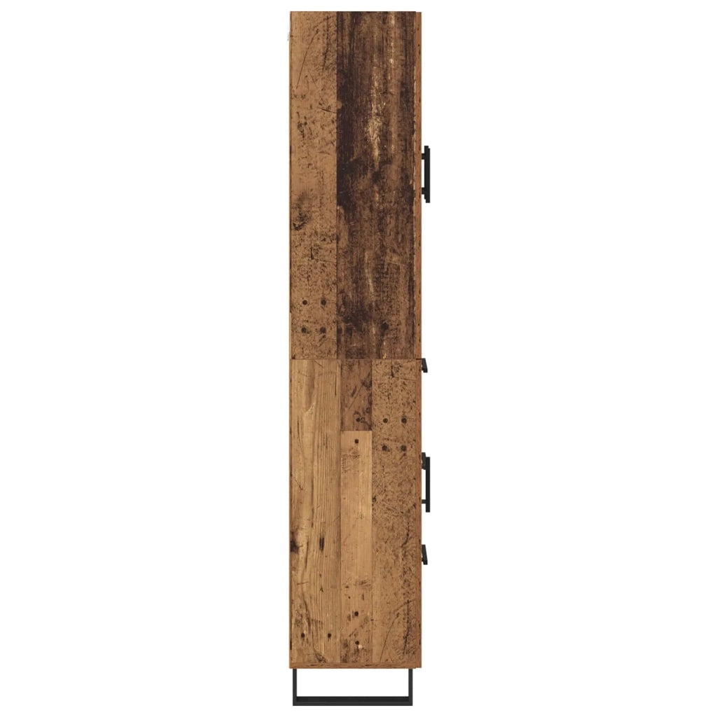 Credenza con cassetto 2 pz | Madia | Buffet da pranzo | Armadio da pranzo Legno vecchio Legno multistrato