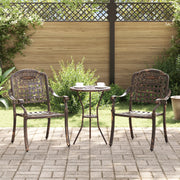 Sdraio da giardino  2 pz in alluminio di bronzo