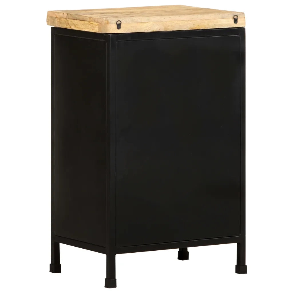 Credenza | Madia | Buffet da pranzo | Armadio da pranzo 47x35x76 cm in Legno di Mango Grezzo