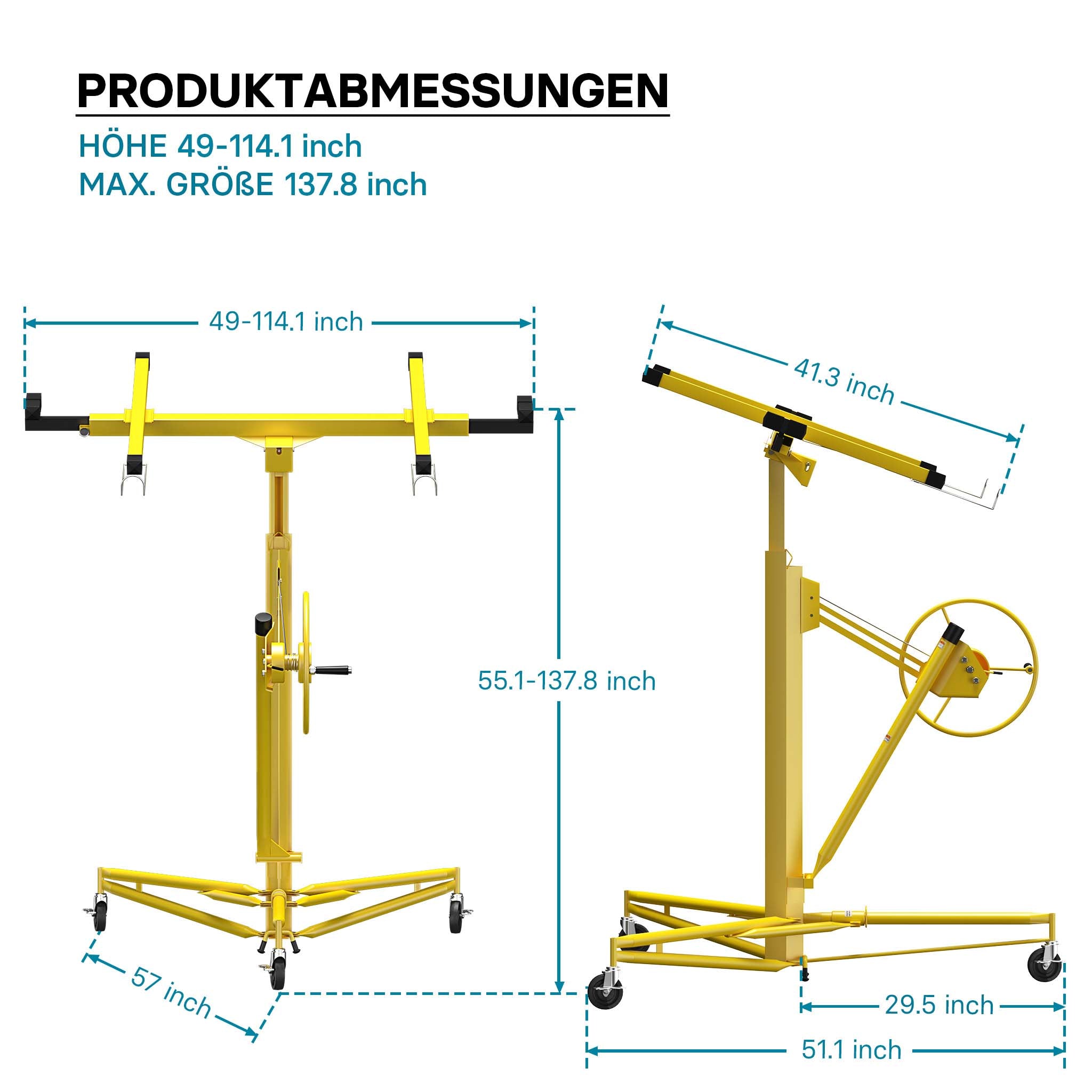 Solleva pannelli professionale XXL per cartongesso Alzalastre