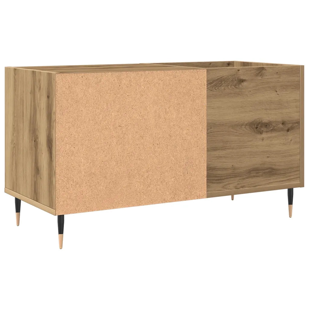 Mobile Porta Dischi Rovere Artigianale 84,5x38x48cm Multistrato 857241