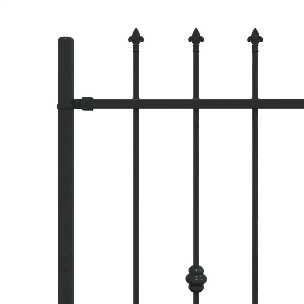 Recinzione a punte Asten Nero 200 x 150 cm 42030082