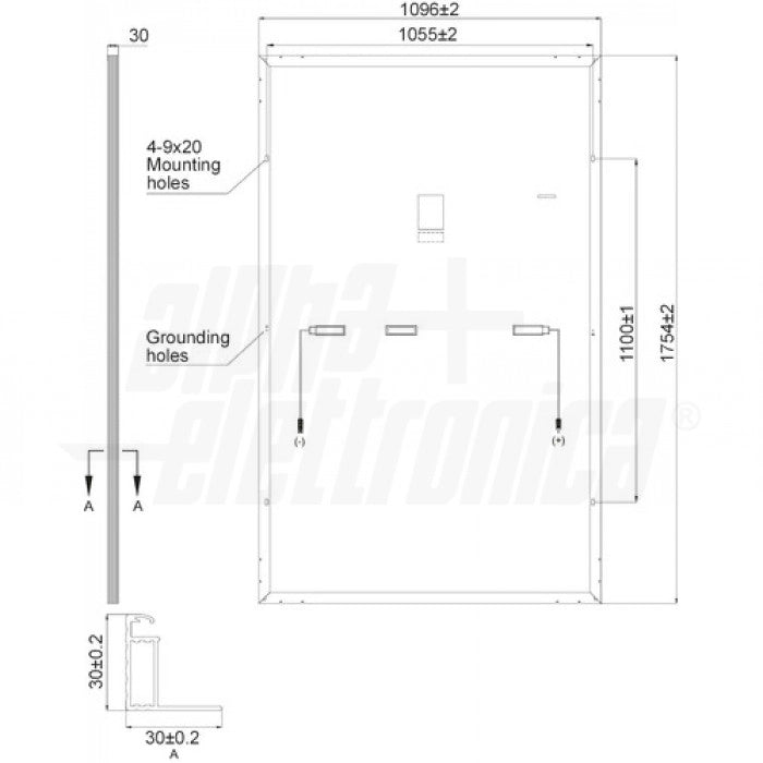 Pannello fotovoltaico Monocristallino - 405W - 41,6V