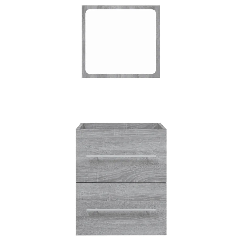 Mobile da Bagno con Specchio Grigio Sonoma 41x38,5x48 cm 820470