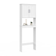 IDMarket - Armadio a scaffale WALDO sopra il WC in legno bianco