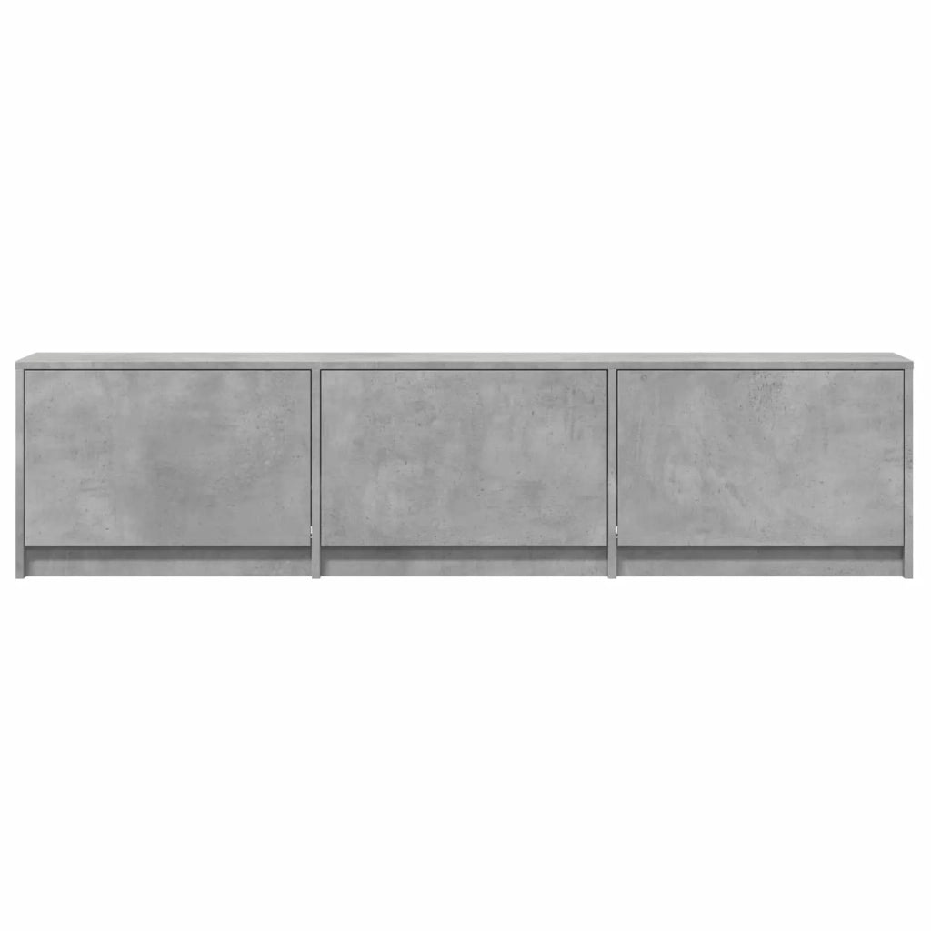Mobile TV con LED con LED Grigio Cemento 165 x 34 x 40 cm