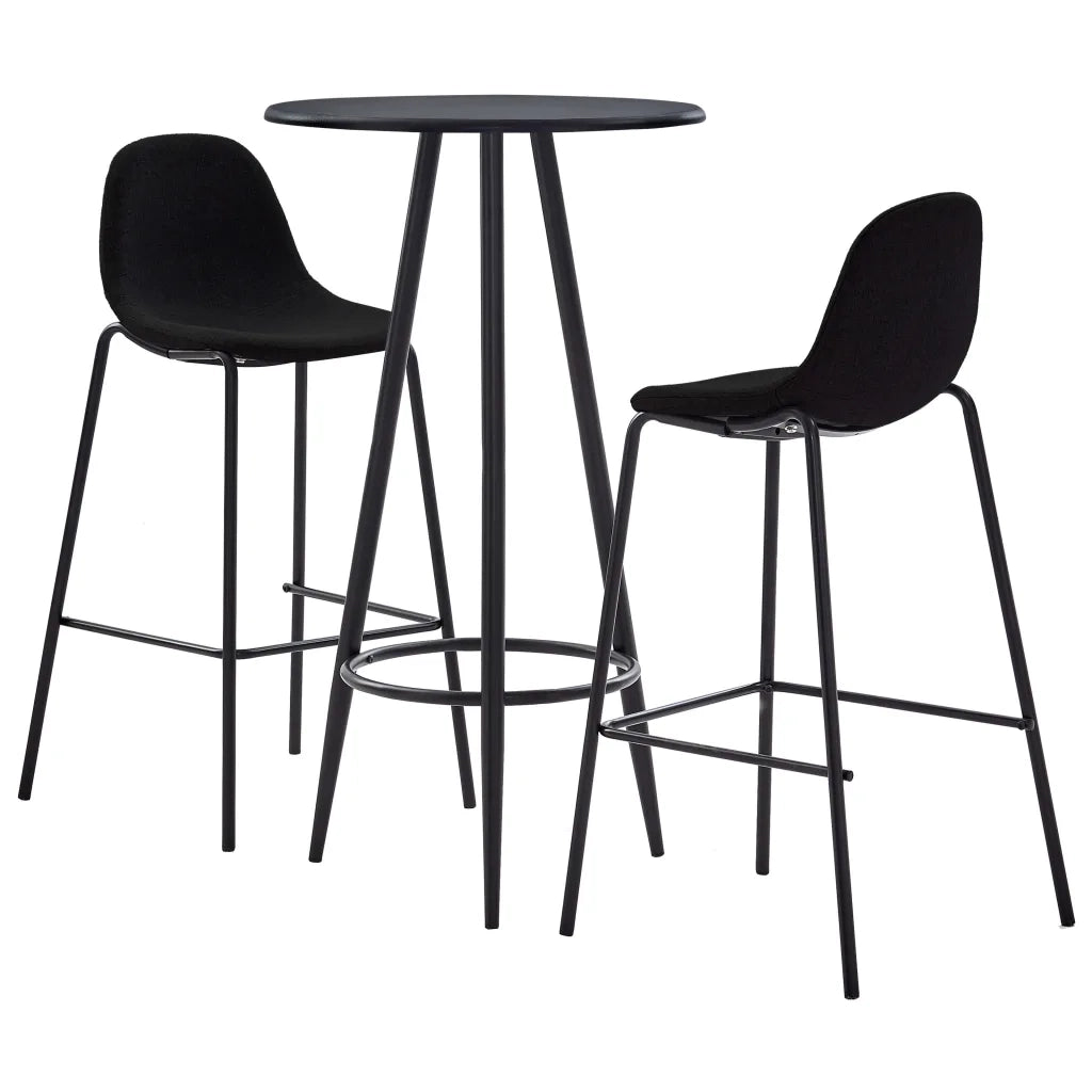 Set da Bar 3 pz in Tessuto Nero cod mxl 9777