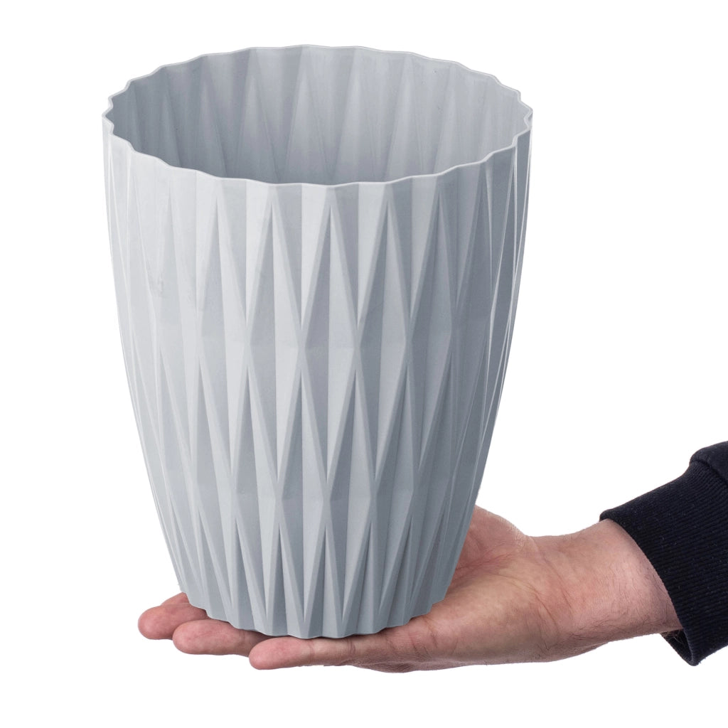 KADAX Doniczka Caro Petit 18 szara lodowa 5730-105