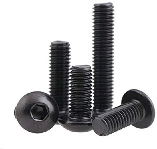 Viti in acciaio carbonio grado 10,9 - M4 x 6 mm - Corrosione resistente - a capocchia - 5 pezzi