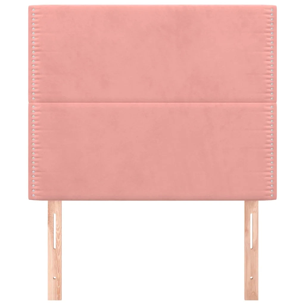 Testiera | Testata Rosa 100x5x118/128 cm Velluto