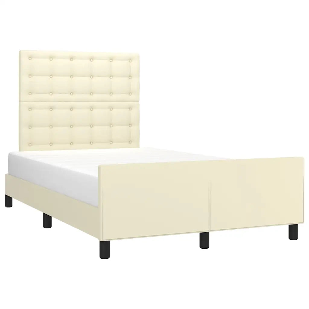 Giroletto senza Materasso Crema 120x190 cm Similpelle 3270562