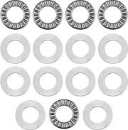 Set di Rulli a Bordo con Piastra per Lavatrici - 15.88mm Diametro Interno - 28.6mm Diametro Esterno - 1.984mm Spessore - 0.8mm Spessore di Accoppiamento - Lavi per Prestazioni Ottimali