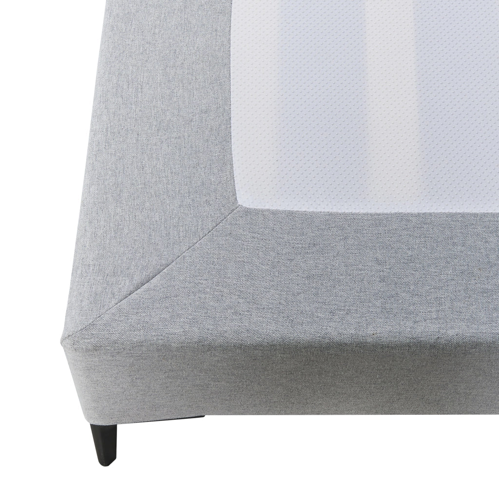 Letto Francese Lilla 140x200 cm con Fodera Protettiva - Grigio Chiaro [en.casa]