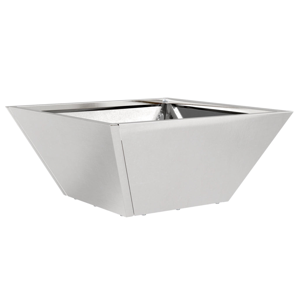 Fioriere a Ciotola per Giardino 5 pz 35x35x15 cm Acciaio Inossidabile