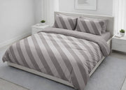 Sacco Copripiumino In 100% Cotone Made Italy Disegno Elite - Singolo - Beige