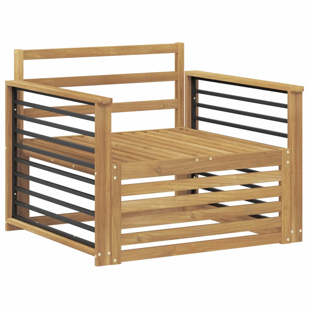 Divano da esterno Legno di Acacia Massello Bianco