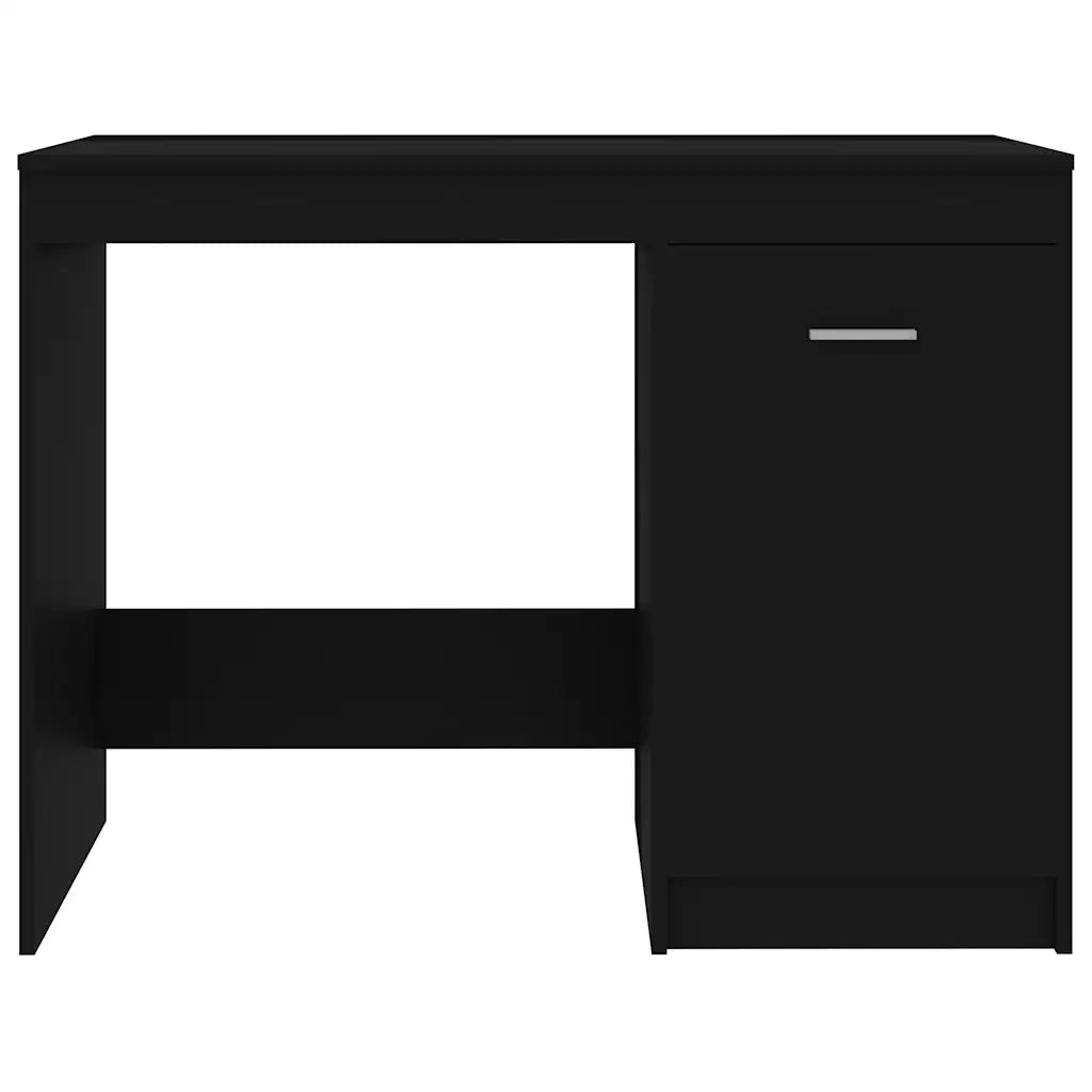 Scrivania-Scrivanie per ufficio e studio-Scrittoio Nera 100x50x76 cm in Legno Multistrato 721981