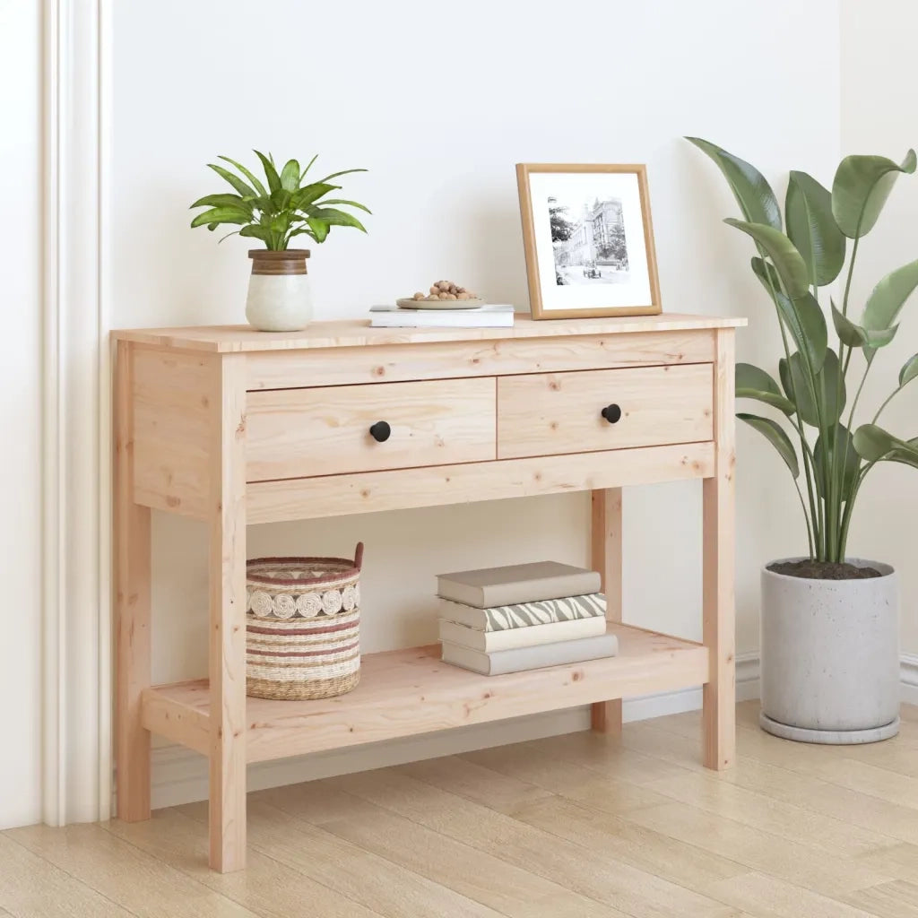 Tavolo Consolle | Tavolo d'Ingresso 100x35x75 cm in Legno Massello di Pino