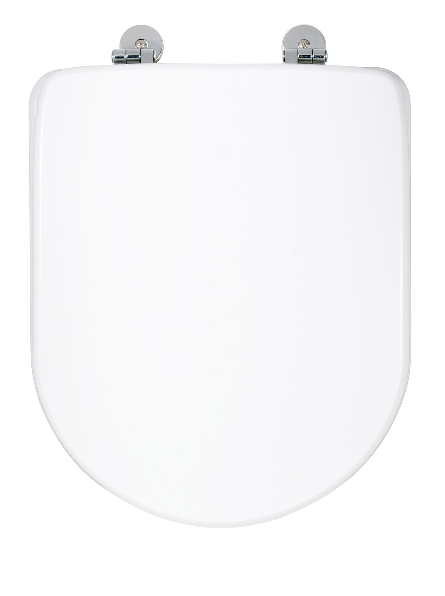 Copriwater Universale 35,3x2,9x43,3 cm in MDF Cerniere in Metallo Cromato Alpina Bianco Lucido