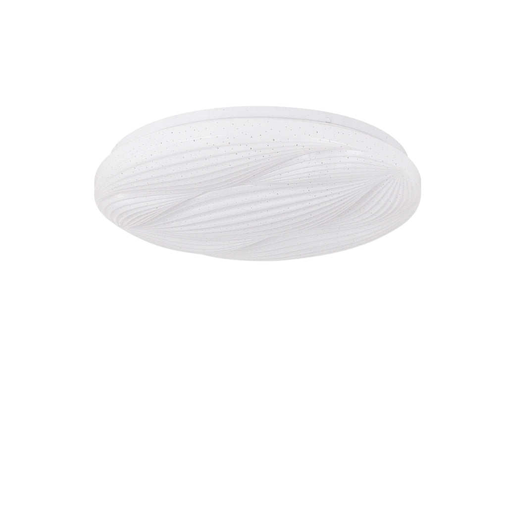Plafoniera LED bianca rotonda effetto stelle Ø38 23W