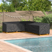 vidaXL Copertura per mobili da esterno 330 x 255 x 80 cm